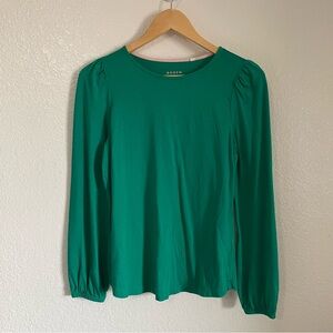 Boden Puff Balloon Long Sleeve Super Soft Style Shirt Green J0847 Size US 8